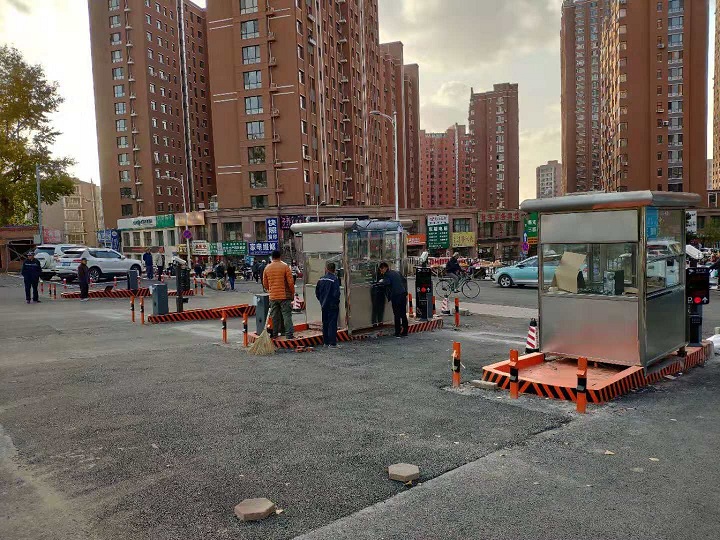 撫順醫院大型車牌識別停車場收費系統
